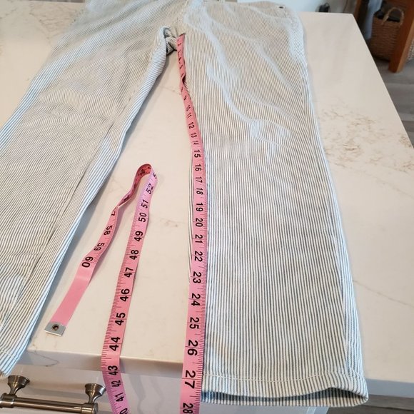 PILCRO & The Letterpress by Anthropologie Mid Rise Skinny Striped Pants, Size 29 - Picture 5 of 9